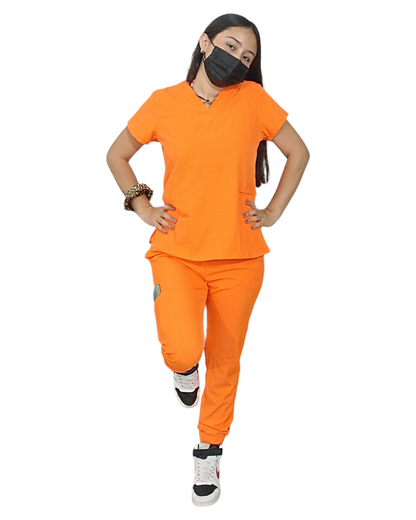 Slim jogger (naranja neón)