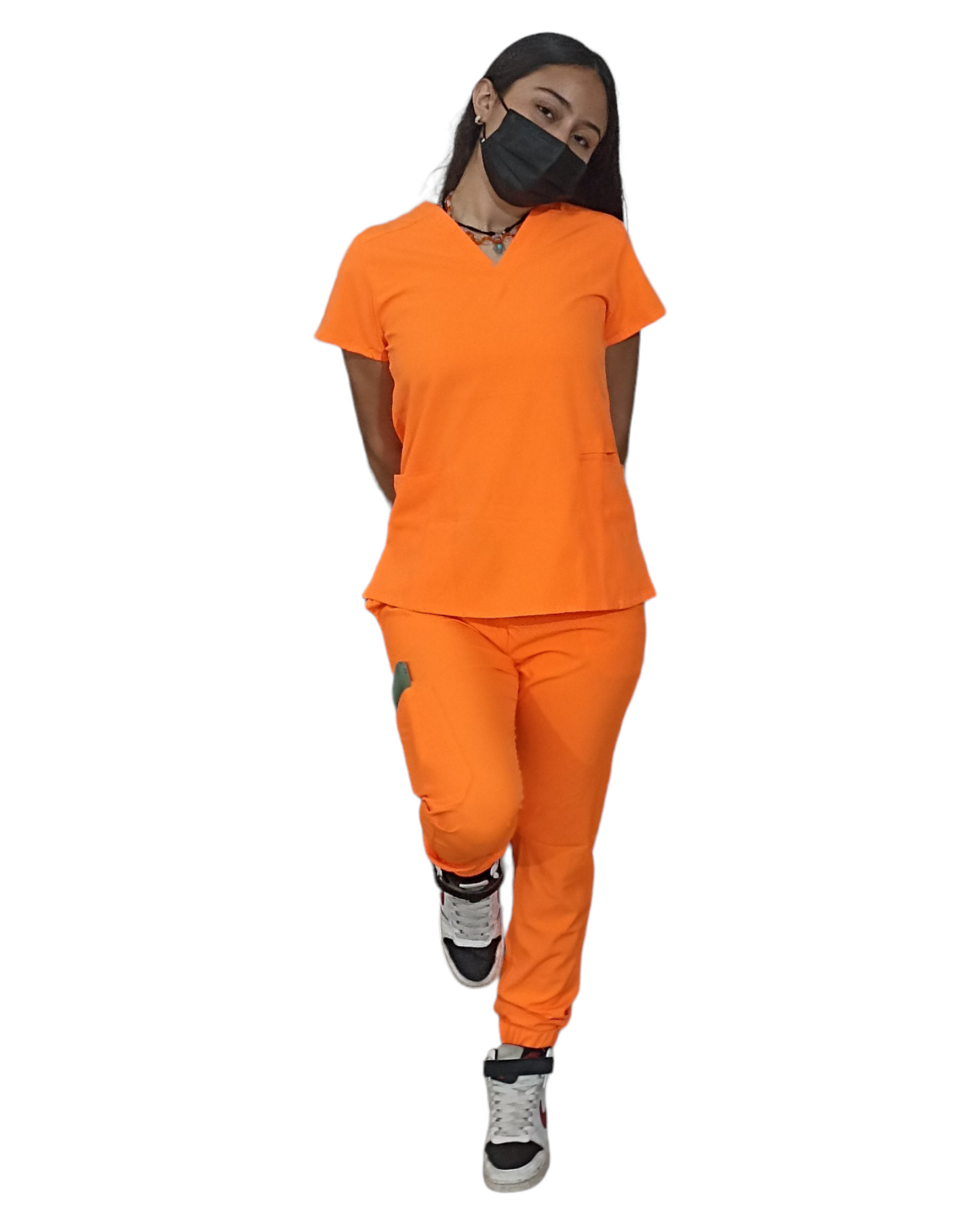 Slim jogger (naranja neón)